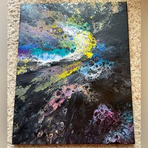 Abstract Fluid Art Pour Painting